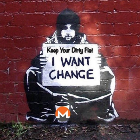 'I want change' picture