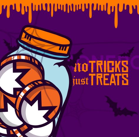 'Monero no tricks just treats' comic