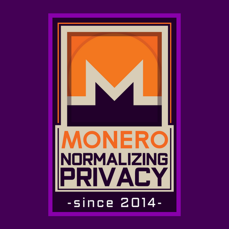 'Monero normalizing privacy' graphic